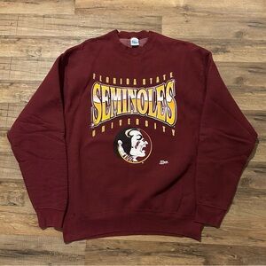 Vintage Florida State Seminoles University Maroon Sweater